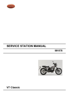 Moto Guzzi V7 Classic - Service manual 2008